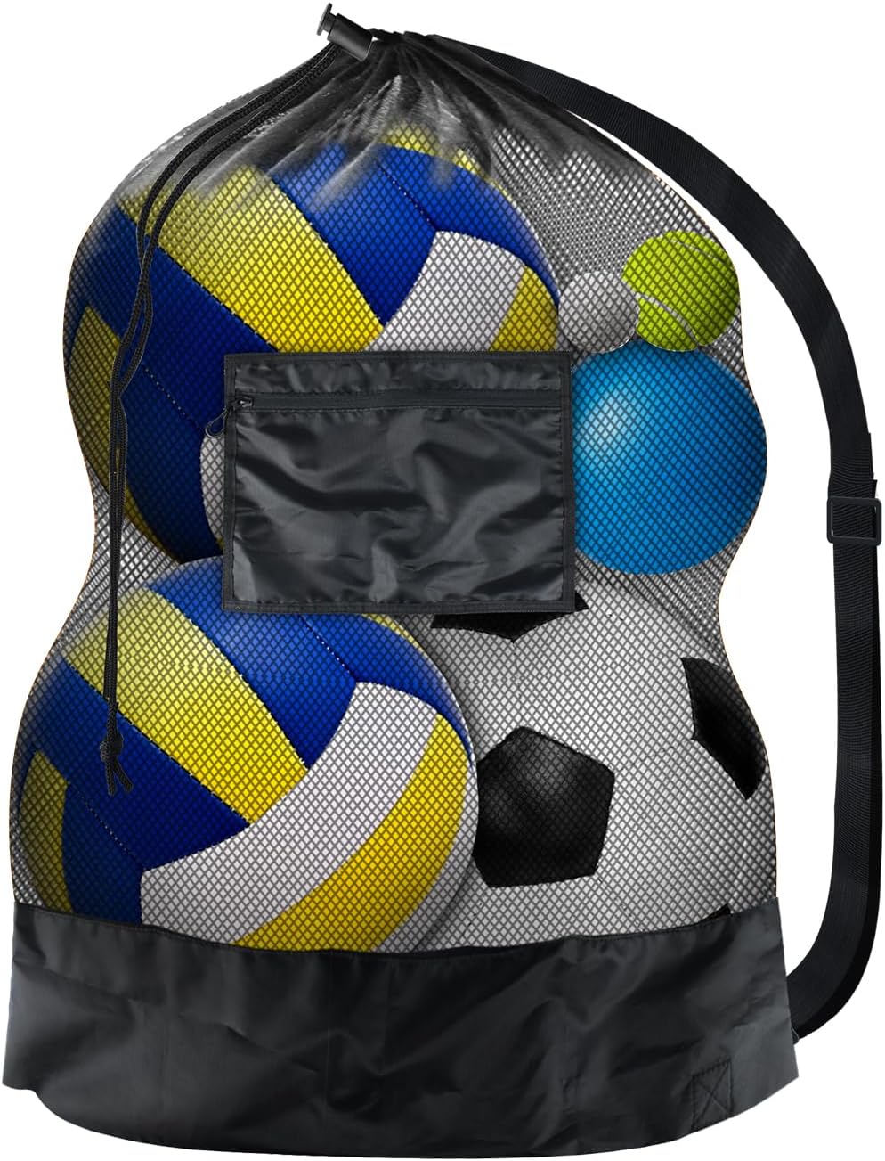 Drawstring Gym Bag - Heavy Duty Drawstring Backpack Mesh Sports
