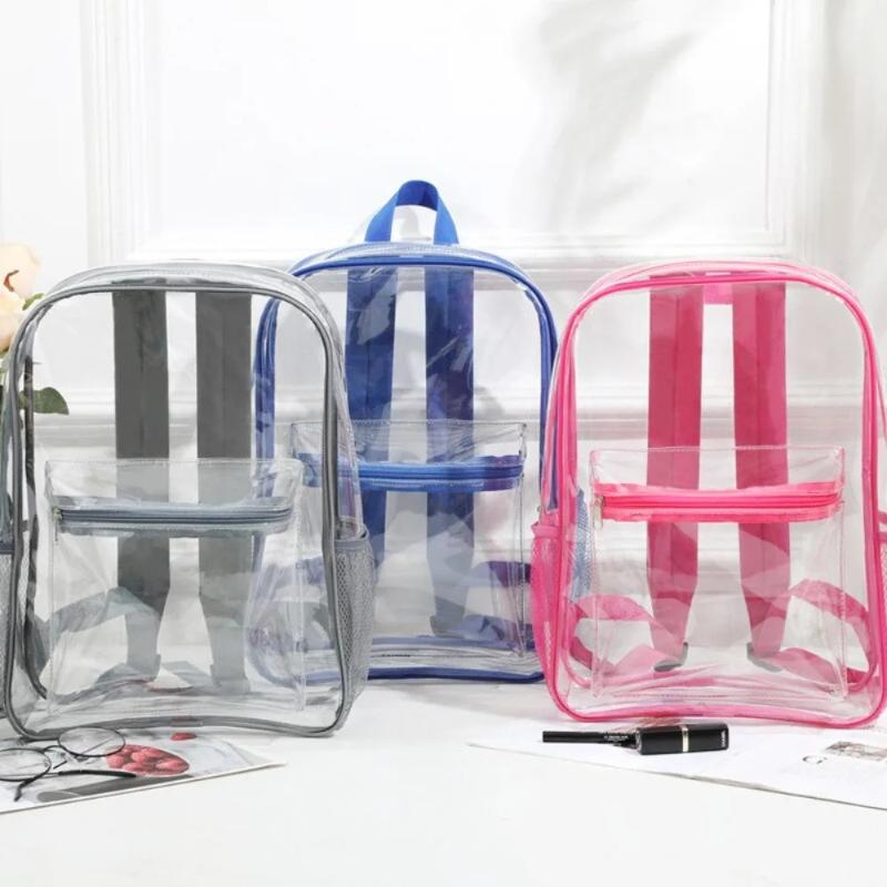 Transparent PVC Outdoor Sports - Canvas Backpack Casual avis et prix
