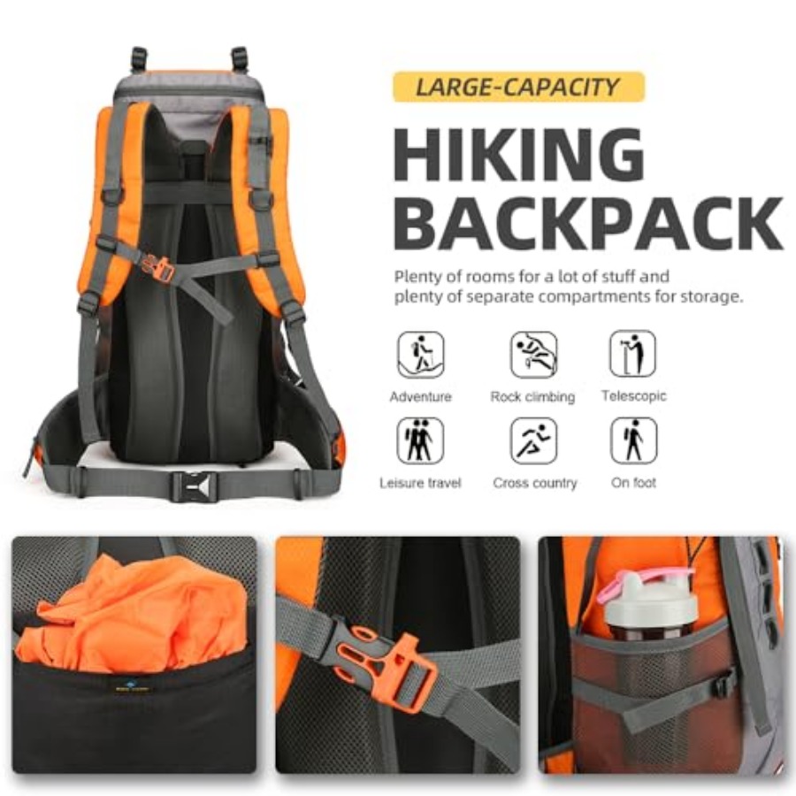 60L Hiking Backpack for Men an - Hiking Backpack Waterproof avis et prix