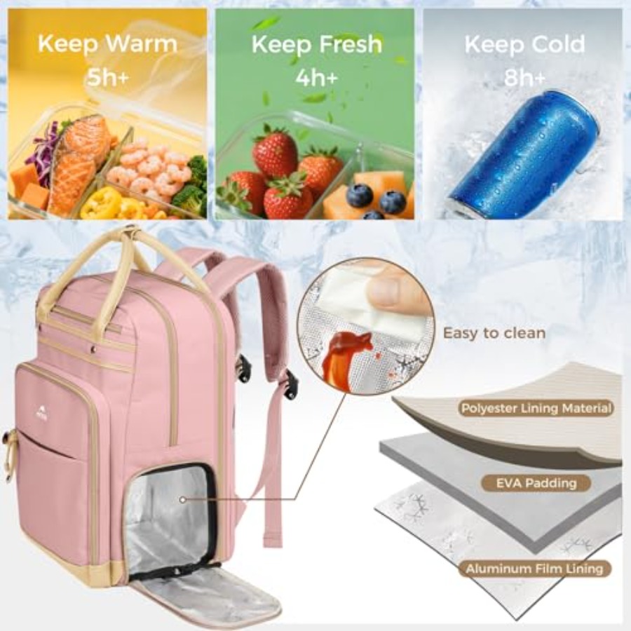Lunch Backpack for Women, Teac - Laptop Backpack 15.6 avis et prix