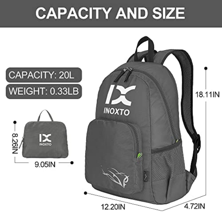 INOXTO 20L Lightweight Hiking  - Foldable Backpack Small avis et prix