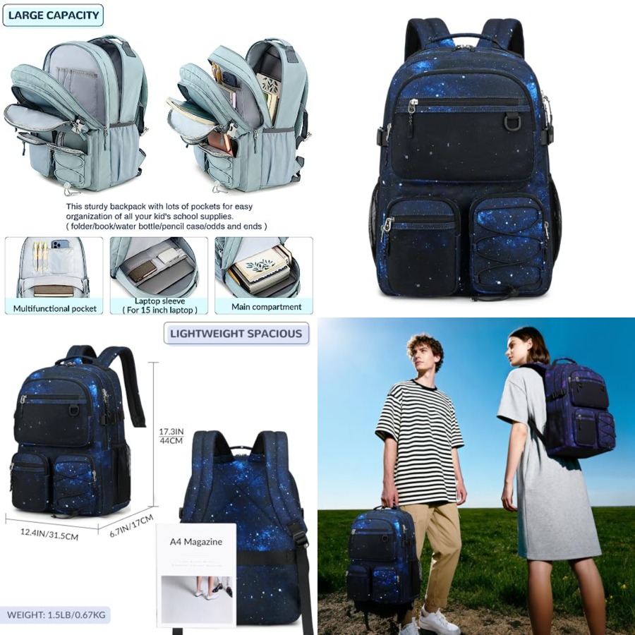 Multi-Pocket Backpack for Trav - Laptop Backpack 15.6 avis et prix