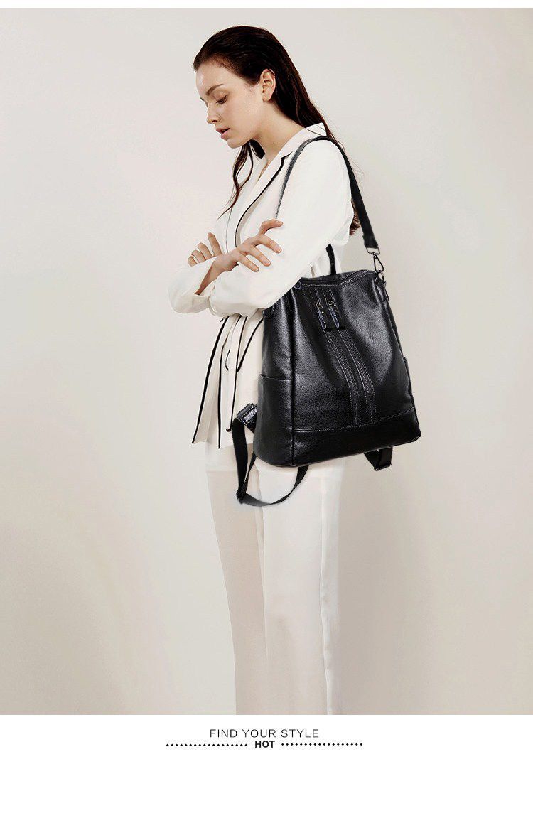 Women Soft Leather Backpack Sc - Canvas Backpack Casual avis et prix