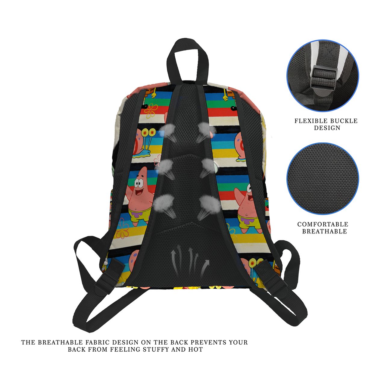 SpongeBob SquarePants Striped  - School Backpack Teen avis et prix