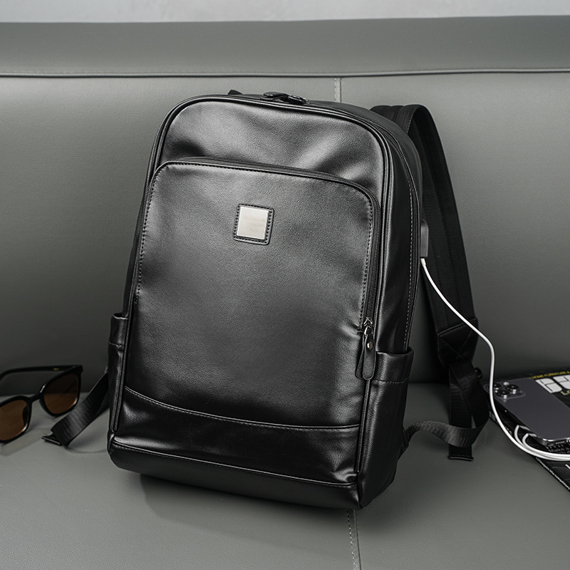 Man's PU Leather Backpack Exec - Leather Backpack Vintage avis et prix