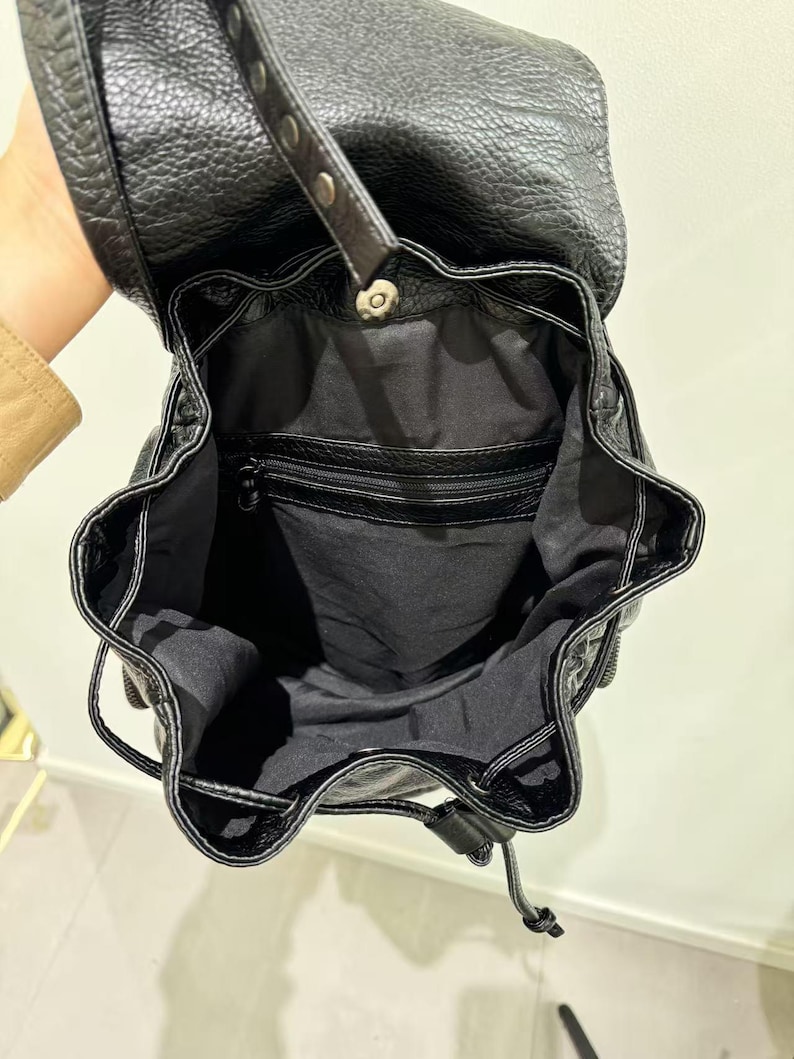 Gothic Punk PU Leather Shoulde - Leather Backpack Vintage avis et prix