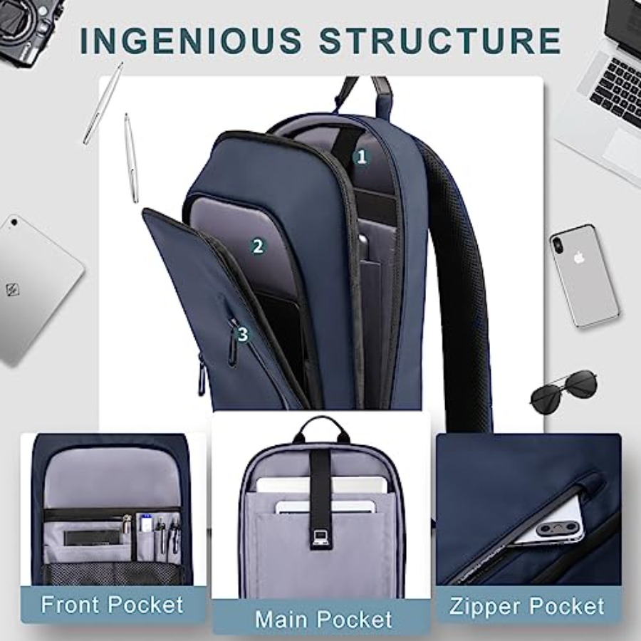 Backpack for Men Business Slim - Travel Backpack Anti Theft avis et prix