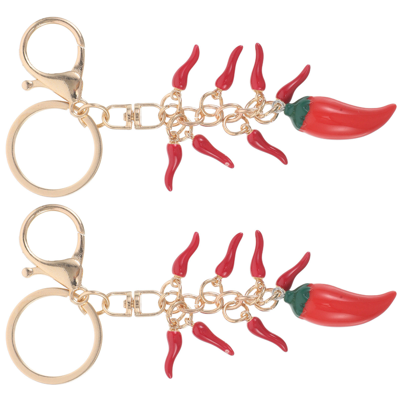 2Pcs Red Chili Pepper Keychain - Mini Backpack Purse avis et prix