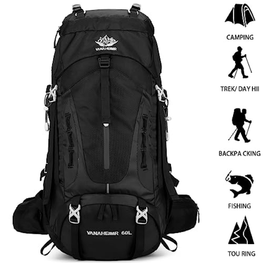 50L Hiking Backpack Men Campin - Rain Cover Backpack avis et prix