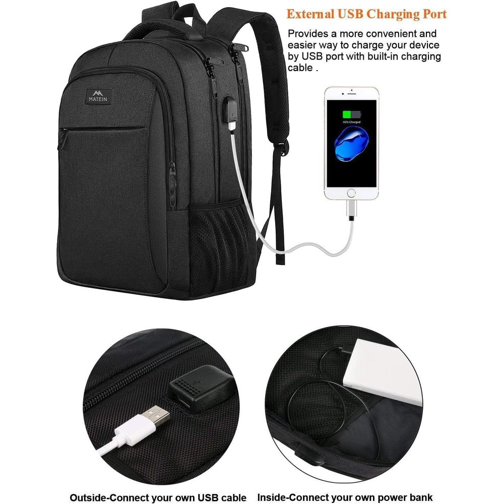 MATEIN BusinLaptop Backpack, 1 - Laptop Backpack 15.6 avis et prix