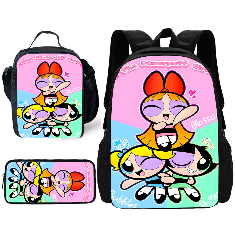 Child Cute Anime Powerpuffs Gi - School Backpack Teen avis et prix