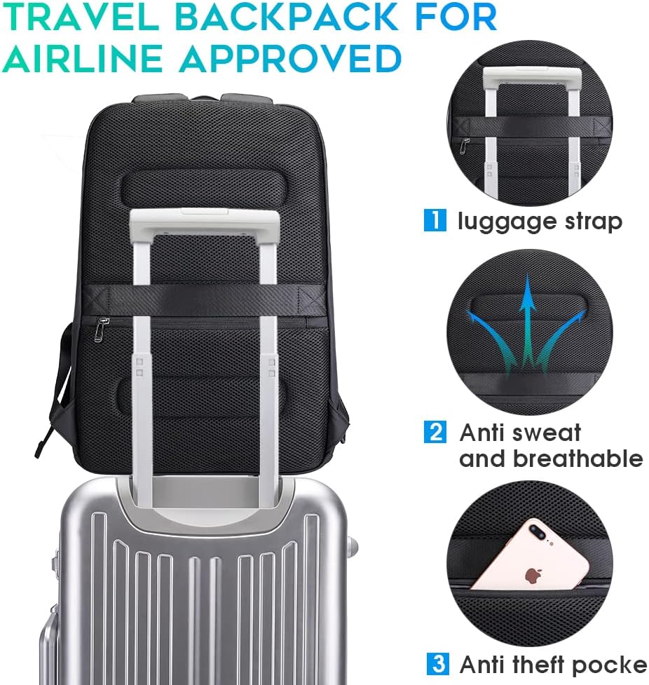 Waterproof Business Backpack w - Laptop Backpack 15.6 avis et prix