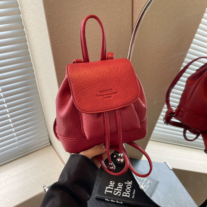 Solid Small String Backpacks P - Leather Backpack Vintage avis et prix