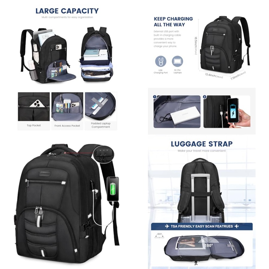 Travel Laptop Backpack Waterpr - Travel Backpack Anti Theft avis et prix