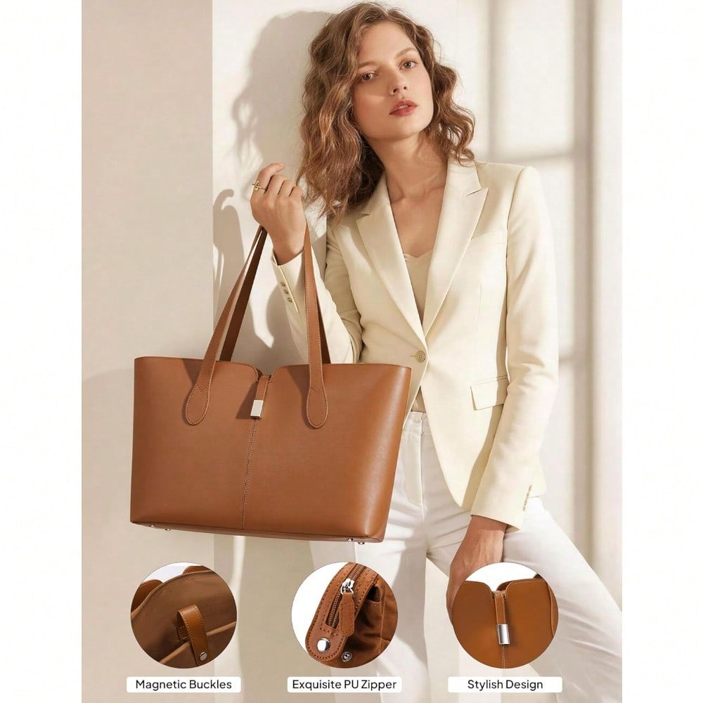 Laptop Tote Bag For Women With - Laptop Sleeve Removable avis et prix