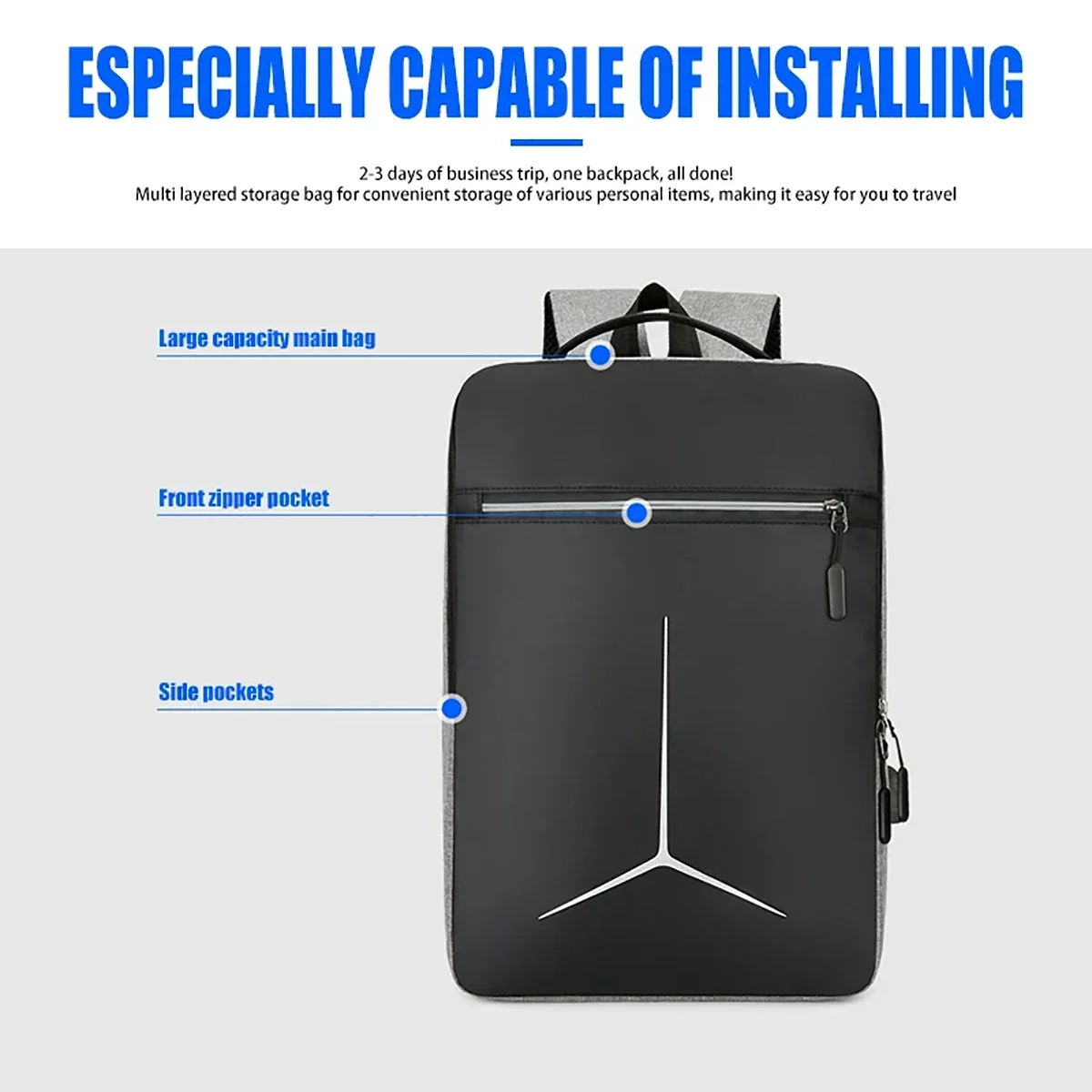Fashion Anti Theft USB Waterpr - Travel Backpack Anti Theft avis et prix
